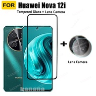 2in1 Huawei Nova 12i Tempered Glass For Nova 12SE 12s Screen Protector Carbon Fiber Film with Camera Protector