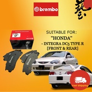 BREMBO HONDA INTEGRA DC5 TYPE R FRONT ( DEPAN ) & REAR ( BELAKANG ) BRAKE PAD