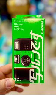 💥全新現貨💥 FUJIFILM FUJICOLOR 写ルンです 全新版本 SIMPLE ACE 富士一次性使用 35mm 135 彩色負片即棄菲林相機 (27 張底片)