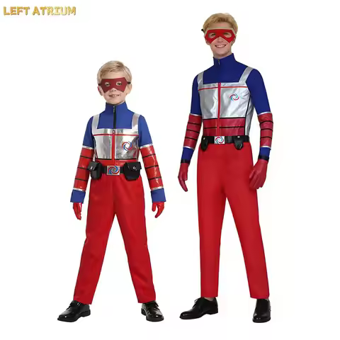 Kids Children Henry Cosplay Costume Cartoon Henry Cosplay Danger Boys Vest Pants Belt Outfits Hallow