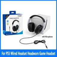 For PS5 Wired Headset Headworn Game Headset with Microphone for PS5/PS5 Slim/PS4/Switch/Xbox/ONE/360