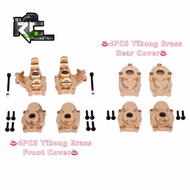 DjRC💢4PCS Yikong Brass Front Rear Cover💢For 1/10 YK4101 YK4102 YK4103 YK6101 1/8 YK4082 RC Crawler U