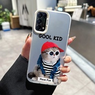 Case For OPPO Reno 5 4G 5 5G 5K 6 4G Find X3 Lite Transparent Dog And Cat Phone Fun