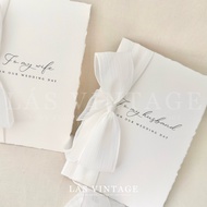 V87 VOWS Cards [14x20cm] - Wedding invitations with promises [2 cards]