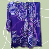 [L-XL] Baju Kurung Pesak Biasa Tradisional Najah Collection Exclusive Satin Velvet Purple Grafik Bundle