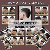 7 sheets A3+ barber poster / hair cutting poster / hair model wall poster