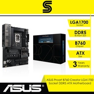 ASUS Proart B760 Creator LGA1700 Socket DDR5 ATX Motherboard