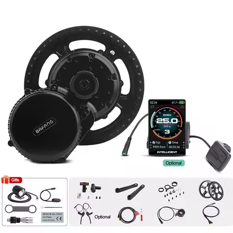 48V, 750W, Bafang-Mid Drive Gear Sensor, Complete Motor Kits, Electric Bicycle Conversion, 68-73mm, 