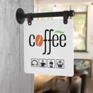 Retro industrial style double-sided side hung signage customization Unit Number Signage HDB Unit Cus