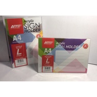 ASTAR ACRYLIC SIGN HOLDER L Shape ssa2880/ssa2881