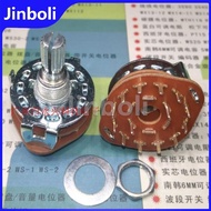 3PCS RS25 Shaft Panel Mount 2P6T Rotary Switch Selector Band 2 Pole 6 Position New Handle Length 20M