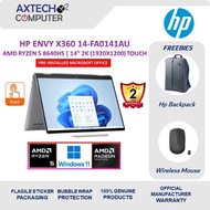 HP Envy X360 14-Fa0141AU 14'' 2K Touch 2-In-1 Laptop Meteor Silver ( Ryzen 5 8640HS, 16GB, 512GB SSD