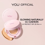 YOU Simplicity Glowy CC Cushion | Makeup Foundationnatural | Facial Powder | Lightweight Long Lastin