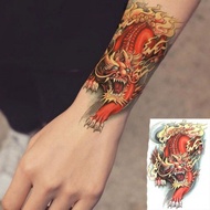 halloween sticker tattoo sticker waterproof Lucky Fire Kirin Arm Tattoo Sticker Waterproof Men's Flo