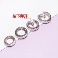 S925 Sterling Silver Lingkaran Gesper Gesper Boleh Laras Gesper Loket Gesper Perak Boleh Laras Gespe