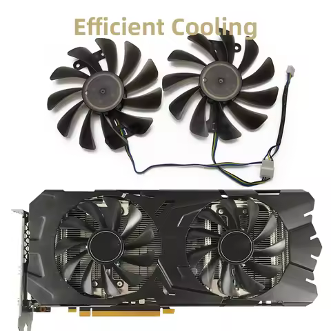 GTX1070Ti GTX1080 VGA Cooling fans For GALAXY KFA2 GeForce GTX 1070 1070Ti 1080 P104 2pcs 12V Replac