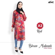 [A03] Long Blouse Muslimah Cotton Viscose | Tunic Blouse Muslimah