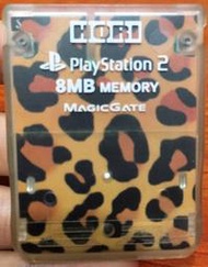 幸運小兔 PS2遊戲 PS2記憶卡 豹紋 日本製 原廠HORI 記憶卡 8M PS2遊戲記憶卡 PS2儲存卡
