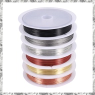 [I O J E] 6 Pack Jewelry Beading Wire for Jewelry Making Supplies and Craft (24 Gauge)