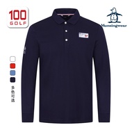 Munsingwear/munsingwear Golf Long-Sleeved T-Shirt Men Women New Autumn Winter Long-Sleeved Sports Lapel Polo Can Be Customized