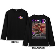 Long SLEEVED T-SHIRT - MOBILE LEGENDS SKIN CHOU STUN FIGHTER BAJU MLBB