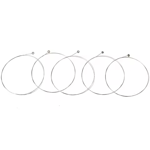 【5Pcs Acoustic Guitar Strings Tone Steel Strings E-1 For Acoustic Guitar】