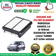 Perodua Kancil L9 Mira Daihatsu Move L902S Turbo A/F 13780-60G00 Engine Air Filter Element Penapis U