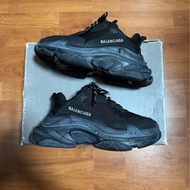 Balenciaga老爹鞋巴黎世家 Triple S 做舊女款 黑色 36碼