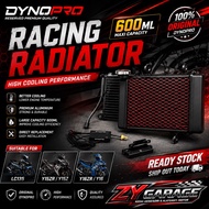 Dynopro Racing Radiator 600ML LC135 Y15ZR Y16ZR Aluminium Radiator High Cooling Performance Original