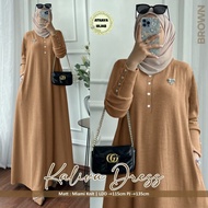 Gamis dress wanita KALIVA DRESS bahan miami knit,by Athaya hijab