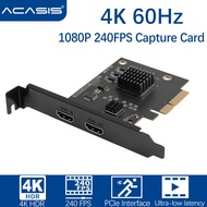 ACASIS Game Capture PCIe Game Capture Card 4K60Hz HDR10 Video Game Capture Card for  PS5, PS4 Pro, X
