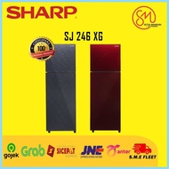 SHARP KULKAS 2 PINTU SJ-246XG-MR/MS LEMARI ES 205 L SJ246XG