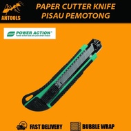 Paper Cutter Knife 18mm (Auto Lock and Twist Lock) Pisau Pemotong Office Tools Stationary 可替换刀片美工刀