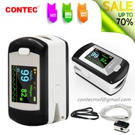 CONTEC CMS50E Fingertip Pulse oximeter blood oxygen saturation SPO2 sensor Alarm OLED Screen Chargea