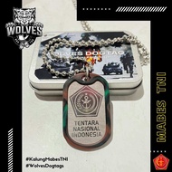 Kalung TNI / Kalung mabes TNI / Dog tag tni / Kalung militer / aksesoris tni