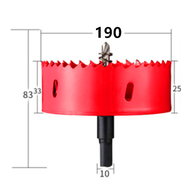 M42 110-200mm Bi-Metal Drilling Hole Saw Drill Bit Cutter for Aluminum DIY Wood Woodworking Plaster 