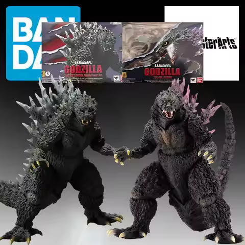 BANDAI Original S.H.MonsterArts Godzilla 2000 & special color scheme Anime Action Figures Toys For C