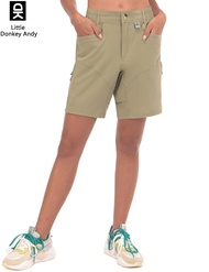 LittleDonkeyAndy Women S Quick Dry Stretch Multi Pocket Zipper Pocket Women S Cargo Shorts Shorts Fo