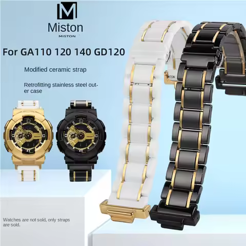 Ceramic Strap For Casio G-SHOCK GA-110 100 120 140 Strap Case GD/AX-110/100/120/140 5146 5081 Bracel