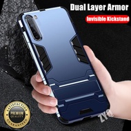 For OnePlus Nord AC2001 AC2003 Dual Layer Armor reinforced Shockproof Phone Case with Invisible Kick