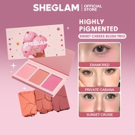SHEGLAM Sweet Cheeks Matte Face Blush Palette High Pigmented Natural Blusher Powder Makeup Cosmetics
