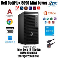 Dell OptiPlex 5090 MT Intel Core i5 11th Gen - 8GB RAM 256GB SSD - Windows 11 Pro Desktop PC