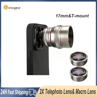 Fotorgear 17mm T-Mount 2X Telephoto Zoom Macro Lens Pocket  Mobile Phone Camera Lens For iPhone Sams