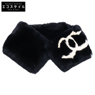 香奈兒可可標誌兔毛披肩（二手）