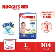 COMBO 2 PACK Huggies Mega Jumbo Diaper Pants M102+4/L100+4/XL84+4/XXL76+4, Huggies Melaleuca Diaper 