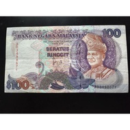 Wang Malaysia RM100 Siri 6 Jaafar Hussein Old Banknote