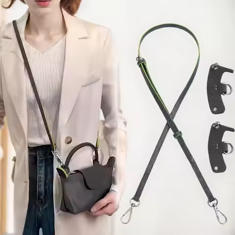 Bag Straps Set for LONGCHAMP Mini Bag Leather Accessories DIY Transformation Punch Free Shoulder Cro
