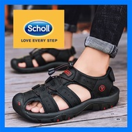 ]Scholl shoes men leather sandals men sandal for men men slippers korean sandal Scholl sandals men S