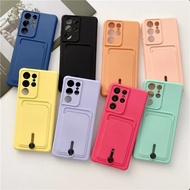 Phone Case Samsung Galaxy S25 Ultra S24 Plus A55 S22 Fashion Wallet With Card Holder Soft TPU Cover