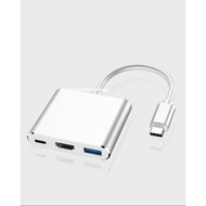 3-in-1 Type-C to HDMI USB 3.0/Type C cable for projector TV, used in presentations for computers